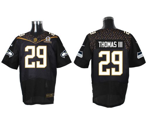 Nike Seahawks #29 Earl Thomas III Black 2016 Pro Bowl Men's Stitched NFL Elite Jersey - Click Image to Close